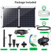 55W 580GPH Solar Water Fountain Pump