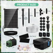 P3202 20W 280GPH Solar Pond Filter & Fountain Kit