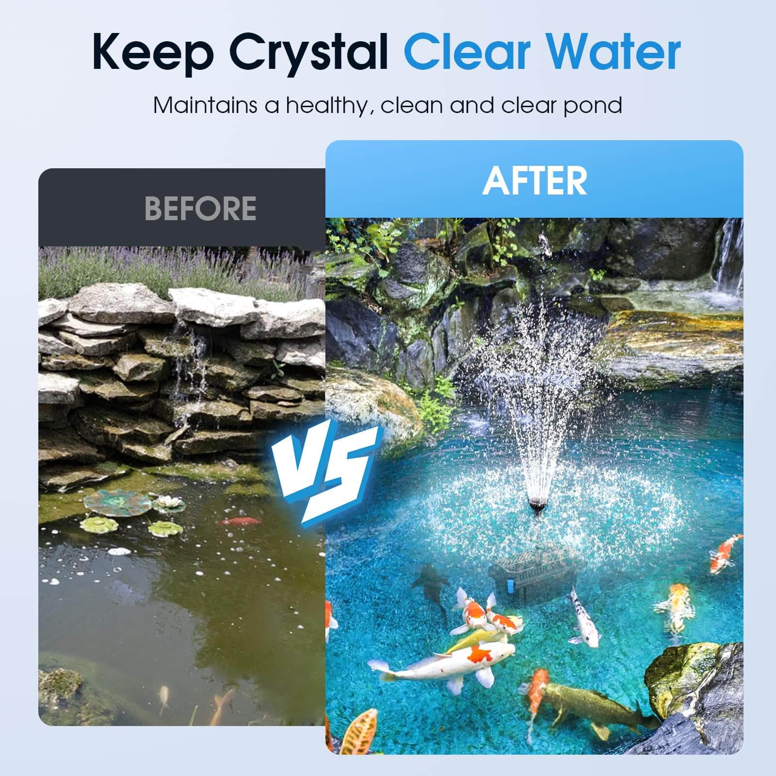 P2326 40W 660GPH AC Pond Filter Fountain