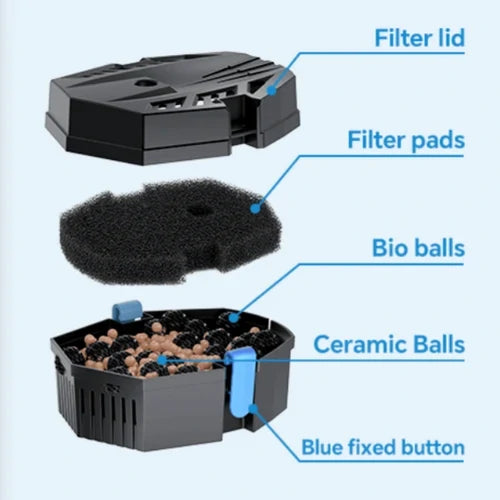 outdoor pond filter solar box