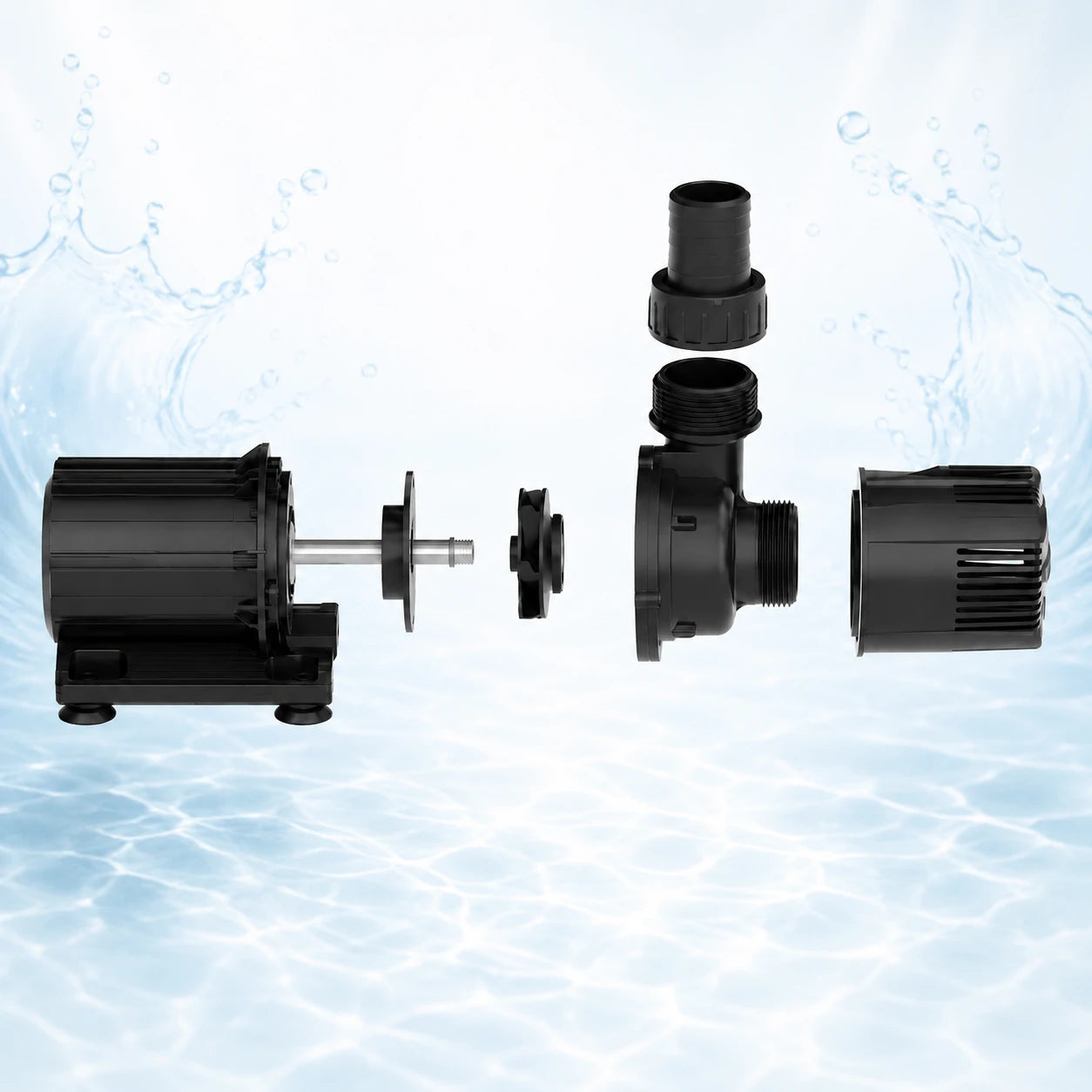 solar water pump pond waterfall pump